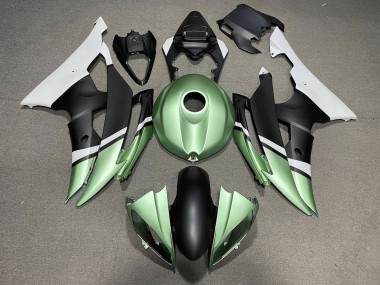 2008-2016 White Green Matte Black Yamaha YZF R6 Motorcycle Fairings Canada