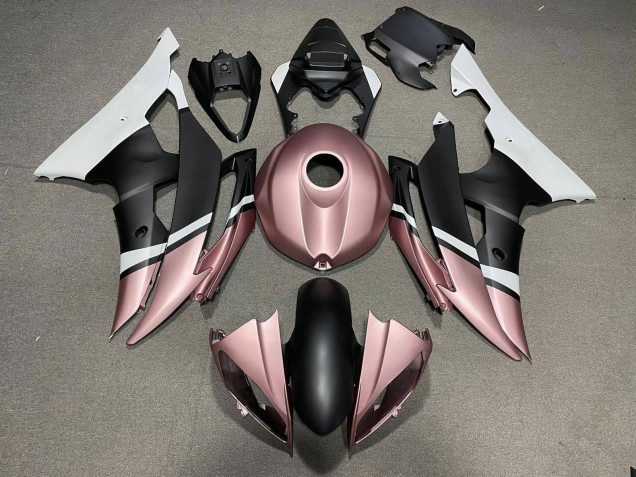 2008-2016 White Rose Gold Matte Black Yamaha YZF R6 Motorcycle Fairings Canada