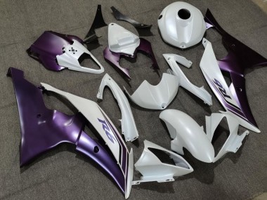2008-2016 White Purple Yamaha YZF R6 Motorcycle Fairing Canada
