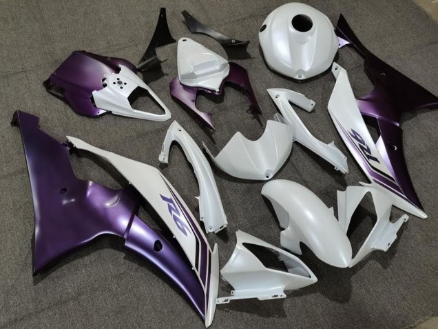 2008-2016 White Purple Yamaha YZF R6 Motorcycle Fairing Canada