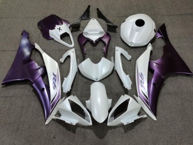 2008-2016 White Purple Yamaha YZF R6 Motorcycle Fairing Canada