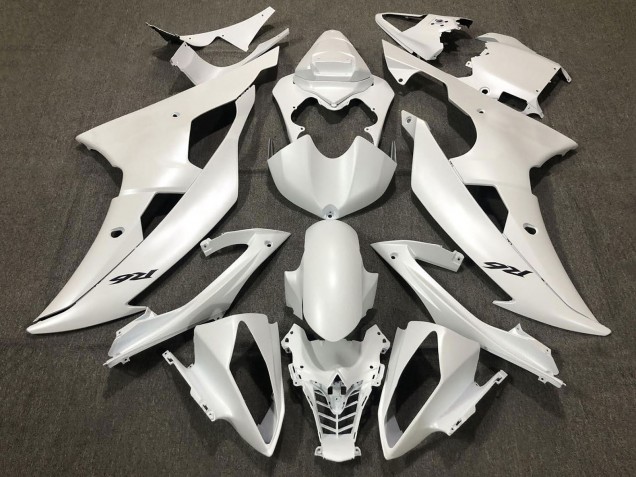2008-2016 Pearl White Yamaha YZF R6 Motorcycle Fairings Canada