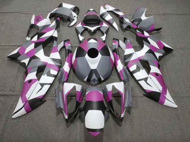 2008-2016 White Pink Grey Black Camouflage Yamaha YZF R6 Motorcycle Fairings Canada