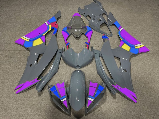 2008-2016 Nardo Grey Purple Color Wheel Yamaha YZF R6 Motorcycle Fairings Canada