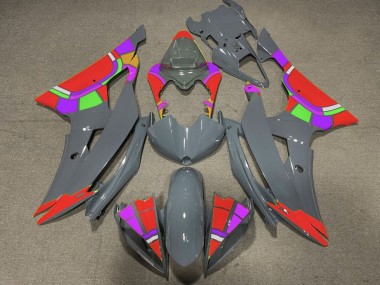 2008-2016 Nardo Grey Red Color Wheel Yamaha YZF R6 Motorcycle Fairings Canada