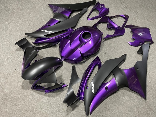 2008-2016 Purple Matte Black Yamaha YZF R6 Motorcycle Fairing Canada