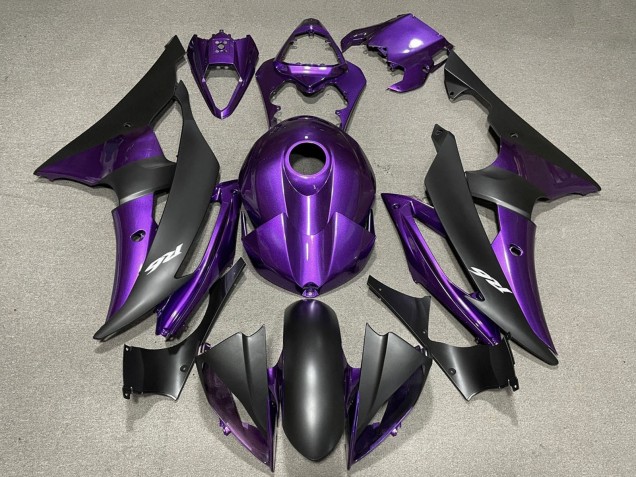 2008-2016 Purple Matte Black Yamaha YZF R6 Motorcycle Fairing Canada