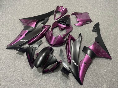 2008-2016 Purple Matte Black Yamaha YZF R6 Motorcycle Fairings Canada