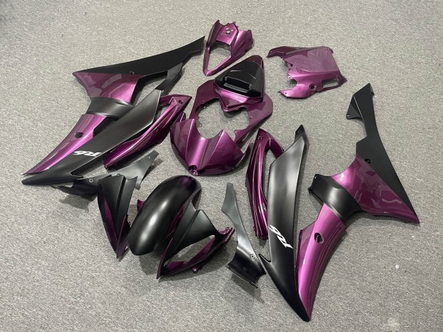 2008-2016 Purple Matte Black Yamaha YZF R6 Motorcycle Fairings Canada