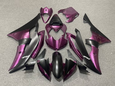 2008-2016 Purple Matte Black Yamaha YZF R6 Motorcycle Fairings Canada