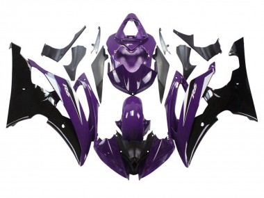 2008-2016 Purple Glossy Black Yamaha YZF R6 Motorcycle Fairings Canada