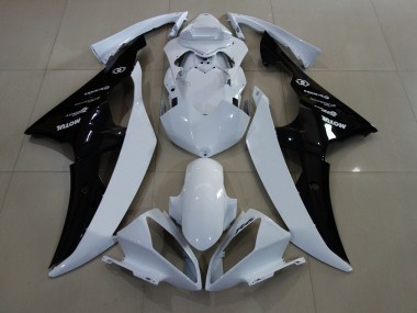 2008-2016 White Glossy Black Yamaha YZF R6 Motorcycle Fairings Canada