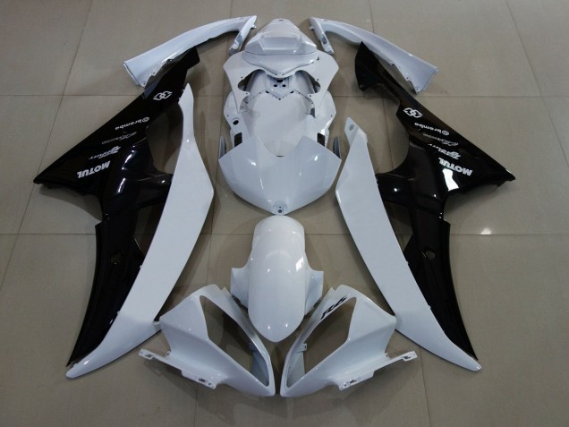 2008-2016 White Glossy Black Yamaha YZF R6 Motorcycle Fairings Canada