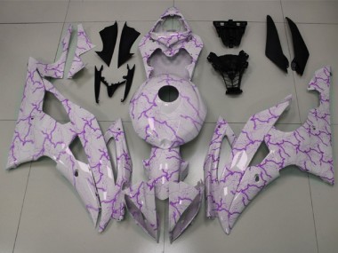 2008-2016 White Purple Lightning Yamaha YZF R6 Motorcycle Fairings Canada