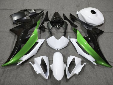 2008-2016 White Green Glossy Black Yamaha YZF R6 Motorcycle Fairings Canada