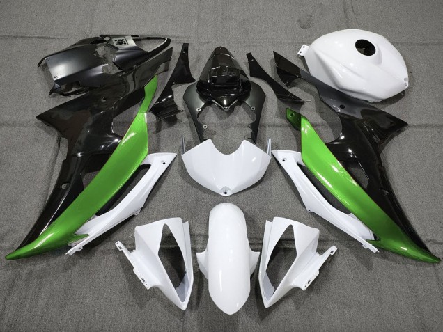 2008-2016 White Green Glossy Black Yamaha YZF R6 Motorcycle Fairings Canada
