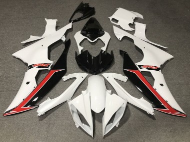 2008-2016 White Red Glossy Black Yamaha YZF R6 Motorcycle Fairing Canada