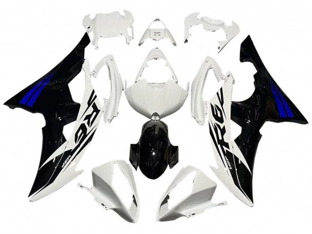 2008-2016 White Blue Glossy Black Yamaha YZF R6 Motorcycle Fairings Canada