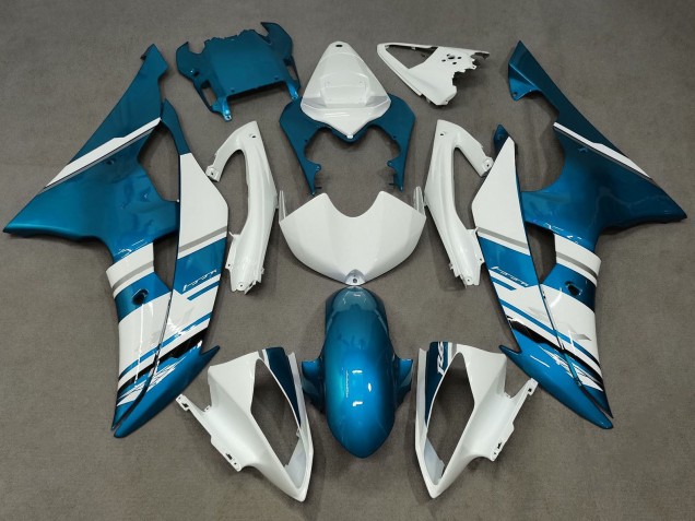 2008-2016 White Blue Yamaha YZF R6 Motorcycle Fairing Canada