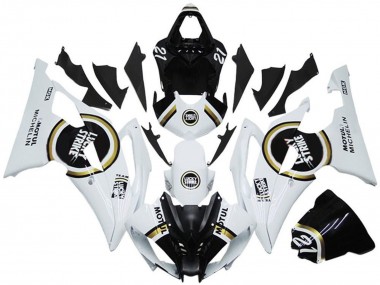 2008-2016 White Black Lucky Strike Yamaha YZF R6 Motorcycle Fairings Canada