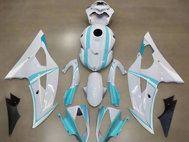 2008-2016 White Light Blue Yamaha YZF R6 Motorcycle Fairings Canada