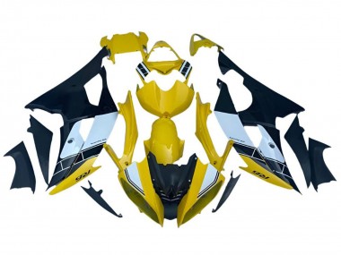 2008-2016 Yellow White Black Stripe Yamaha YZF R6 Motorcycle Fairings Canada