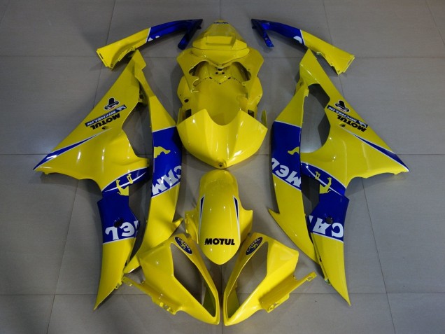 2008-2016 Yellow Blue Camel Motul Michelin Yamaha YZF R6 Motorcycle Fairings Canada