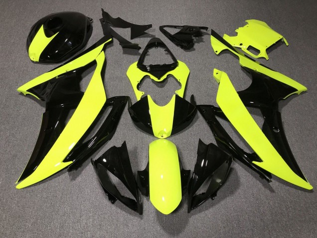 2008-2016 Yellow Glossy Black Yamaha YZF R6 Motorcycle Fairings Canada
