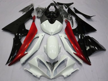 2008-2016 White Red Glossy Black Yamaha YZF R6 Motorcycle Fairings Canada