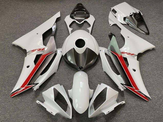 2008-2016 Pearl White Red Yamaha YZF R6 Motorcycle Fairings Canada