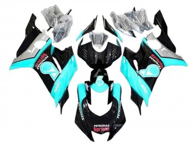2017-2023 Turquoise Blue Glossy Black Petronas Yamaha YZF R6 Motorcycle Fairings Canada