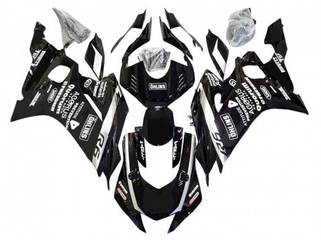 2017-2023 Black White Ohlins Yamaha YZF R6 Motorcycle Fairings Canada