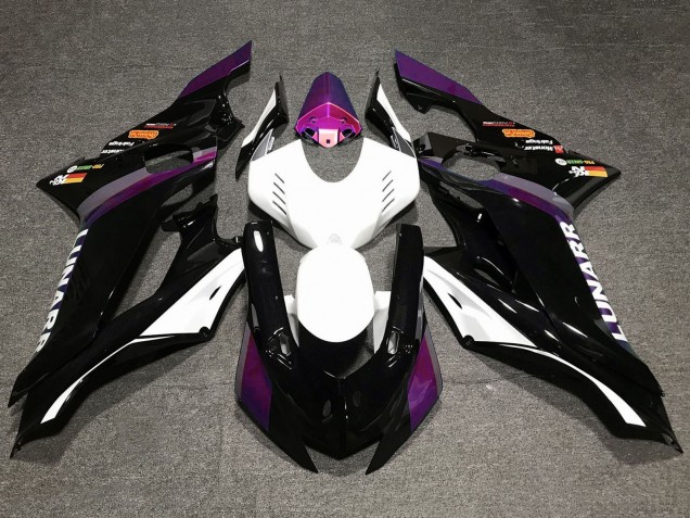 2017-2023 White Purple Glossy Black Yamaha YZF R6 Motorcycle Fairings Canada