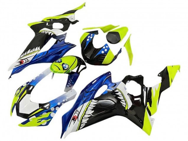 2017-2023 Neon Yellow Blue Shark Yamaha YZF R6 Motorcycle Fairings Canada