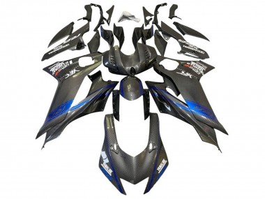 2017-2023 Blue Black Faux Carbon Fiber Yamaha YZF R6 Motorcycle Fairings Canada