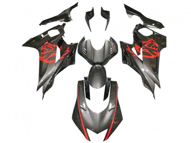 2017-2023 Red Black Faux Carbon Fiber Yamaha YZF R6 Motorcycle Fairings Canada