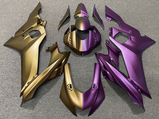 2017-2023 Matte Gold Purple Split Yamaha YZF R6 Motorcycle Fairings Canada