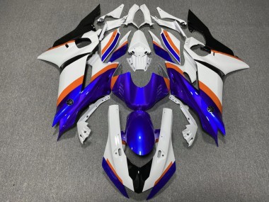 2017-2023 White Blue Orange Yamaha YZF R6 Motorcycle Fairings Canada