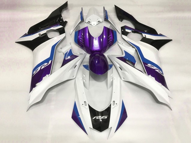 2017-2023 White Blue Purple Black Yamaha YZF R6 Motorcycle Fairing Canada