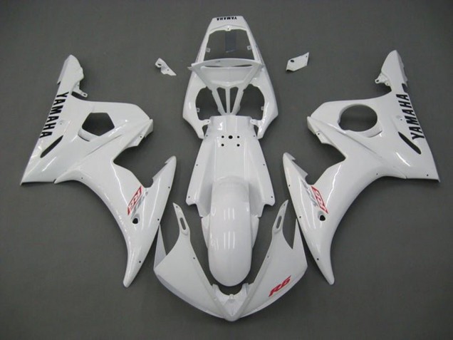 2005 White Red Black Yamaha YZF R6 Motorcycle Fairings Canada