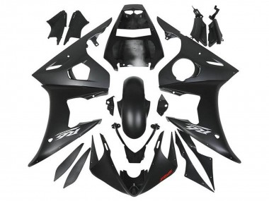2005 Matte Black Silver Red Yamaha YZF R6 Motorcycle Fairings Canada