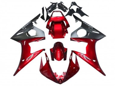 2003-2004 Red Matte Black Yamaha YZF R6 Motorcycle Fairings Canada