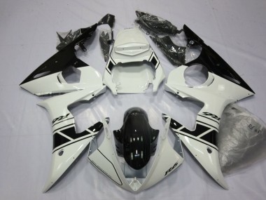 2003-2004 White Glossy Black Yamaha YZF R6 Motorcycle Fairings Canada