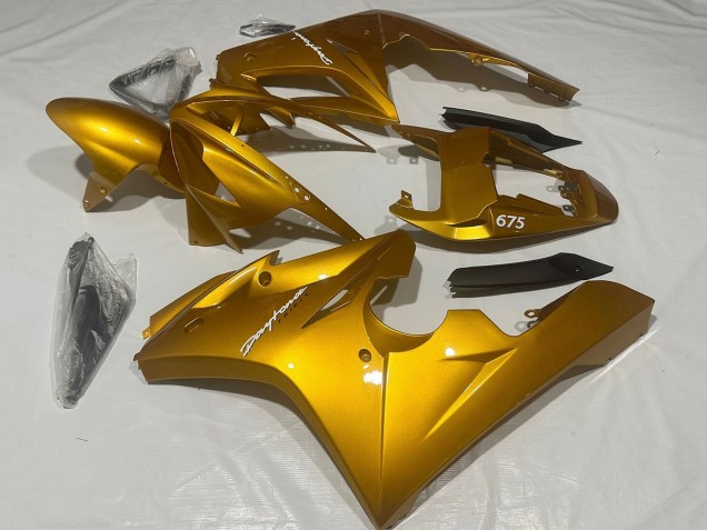 2006-2008 Metallic Gold Triumph Daytona 675 Triple Motorcycle Fairings Canada