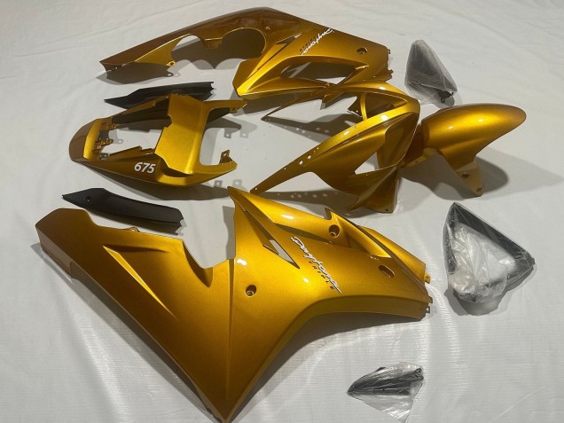 2006-2008 Metallic Gold Triumph Daytona 675 Triple Motorcycle Fairings Canada