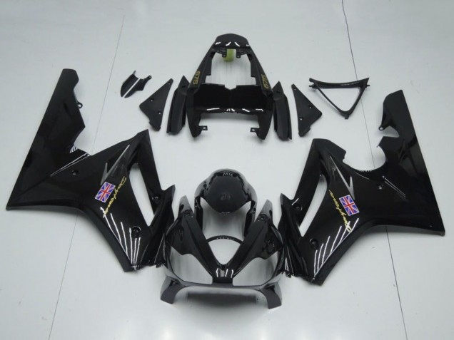 2006-2008 Glossy Black Triumph Daytona 675 Triple Motorcycle Fairings Canada
