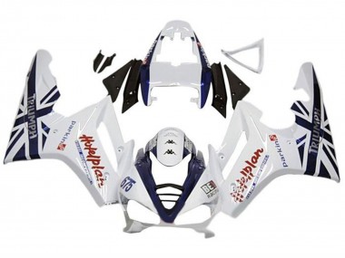 2009-2012 White Dark Blue Triumph Daytona 675 Triple Motorcycle Fairings Canada