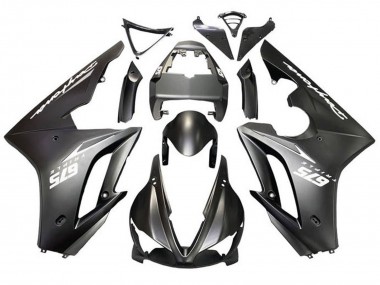 2009-2012 Matte Black White Decals Triumph Daytona 675 Triple Motorcycle Fairings Canada
