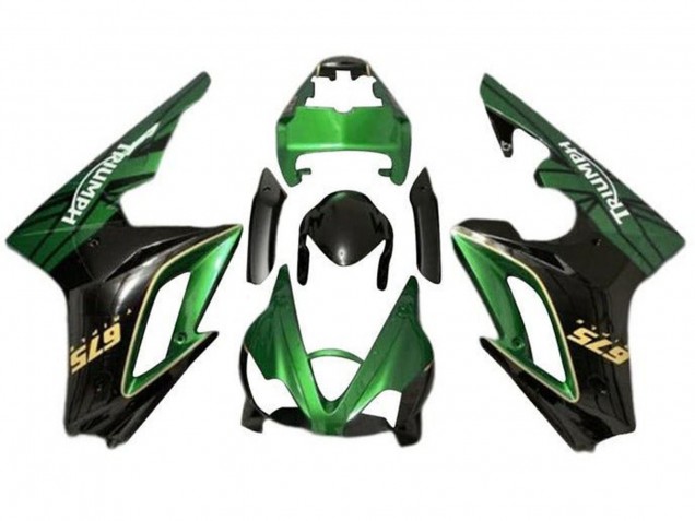 2009-2012 Green Glossy Black Triumph Daytona 675 Triple Motorcycle Fairings Canada