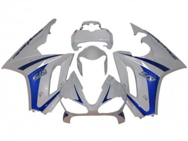 2009-2012 White Blue Triumph Daytona 675 Triple Motorcycle Fairings Canada